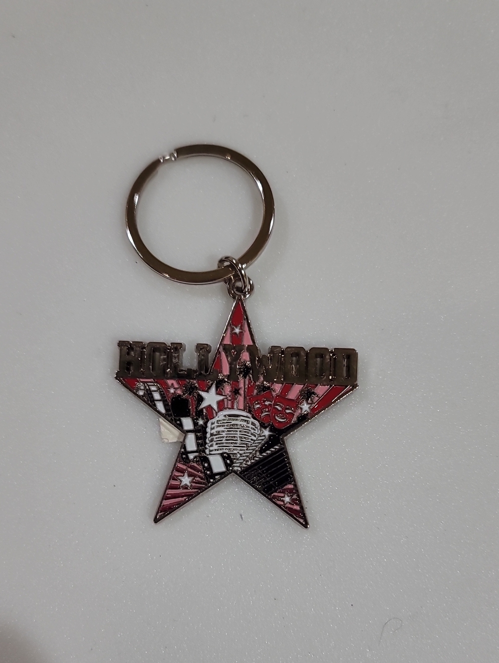 Hollywood Star Keychain - Pink and Silver Women Accessories